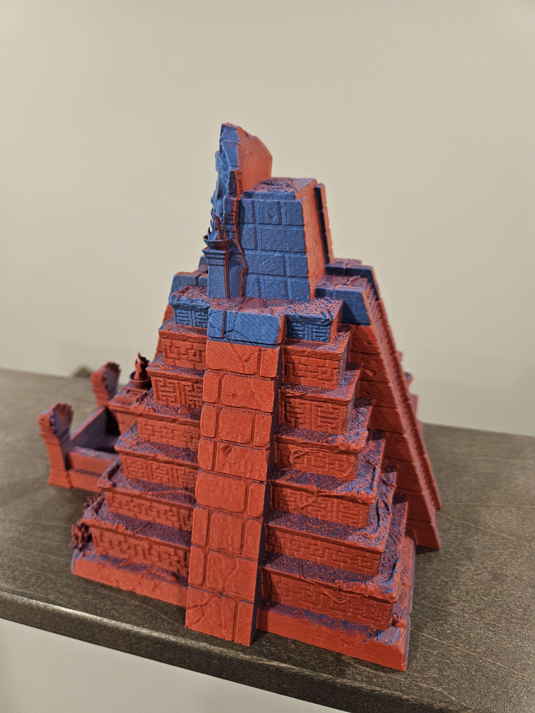 ancient dice tower blue red matte image 1