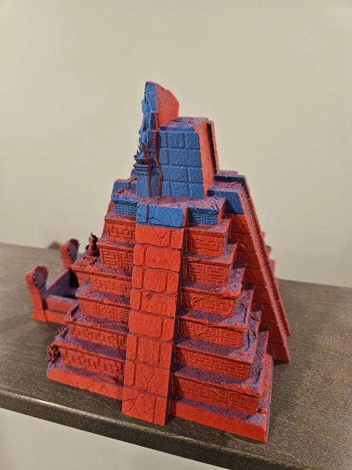 ancient dice tower blue red matte image 1