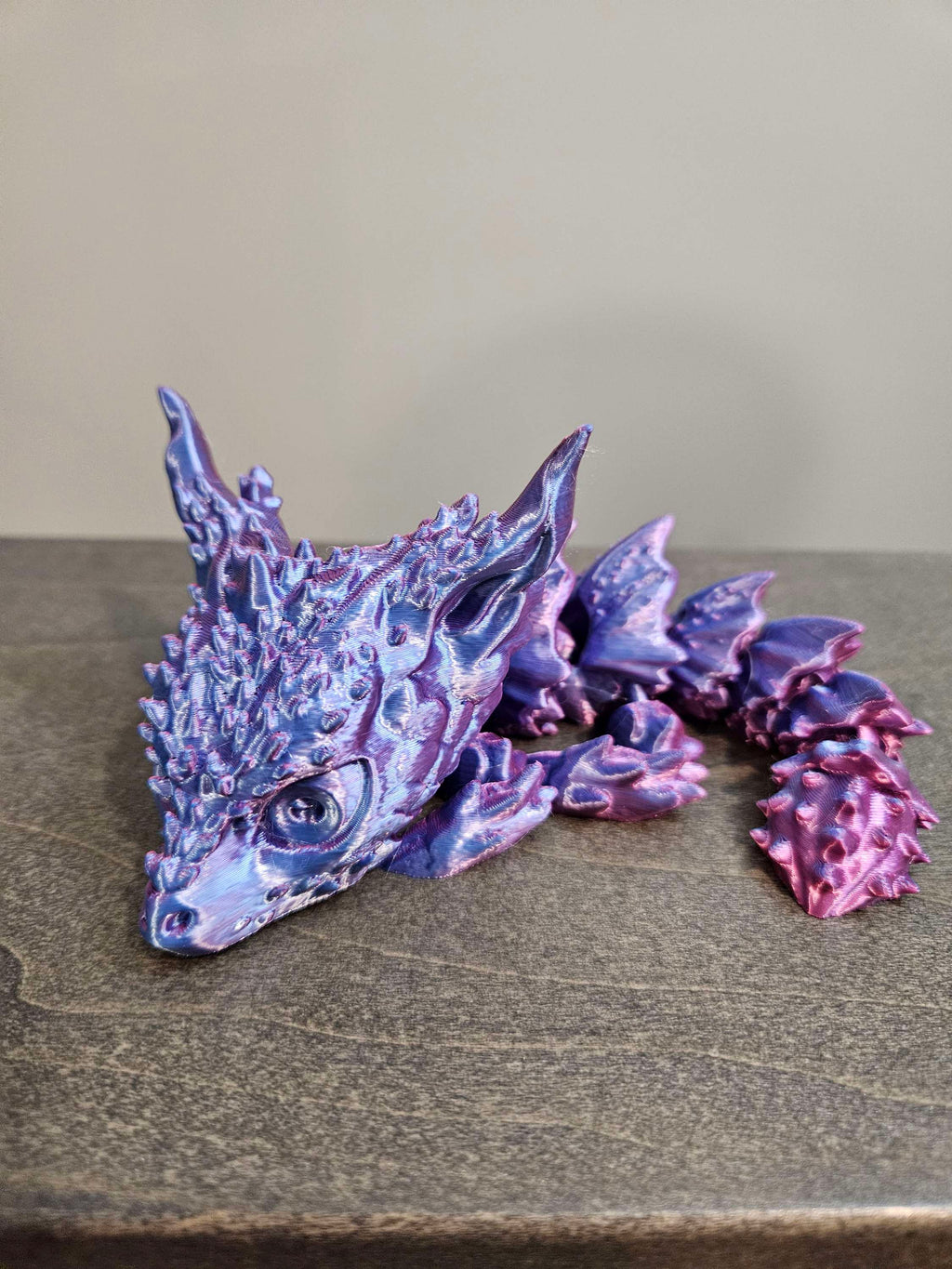Desert Baby Dragon rose red/light blue image 1