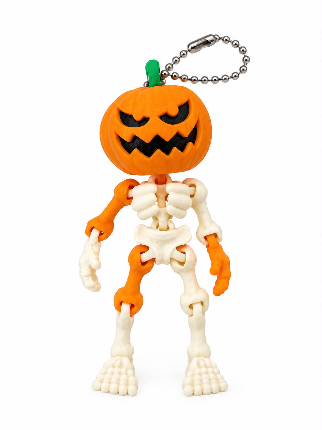 Skeleton Jack 3D keychain fidget toy from DJM 3D SHOP, featuring a detailed skeleton design for handheld play and decoration.