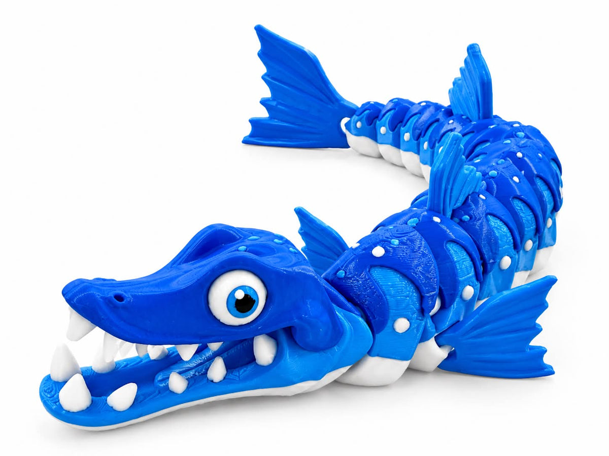 DJM 3D SHOP Barracuda Flexi fidget toy with colorful, flexible silicone strands for stress relief and sensory play.