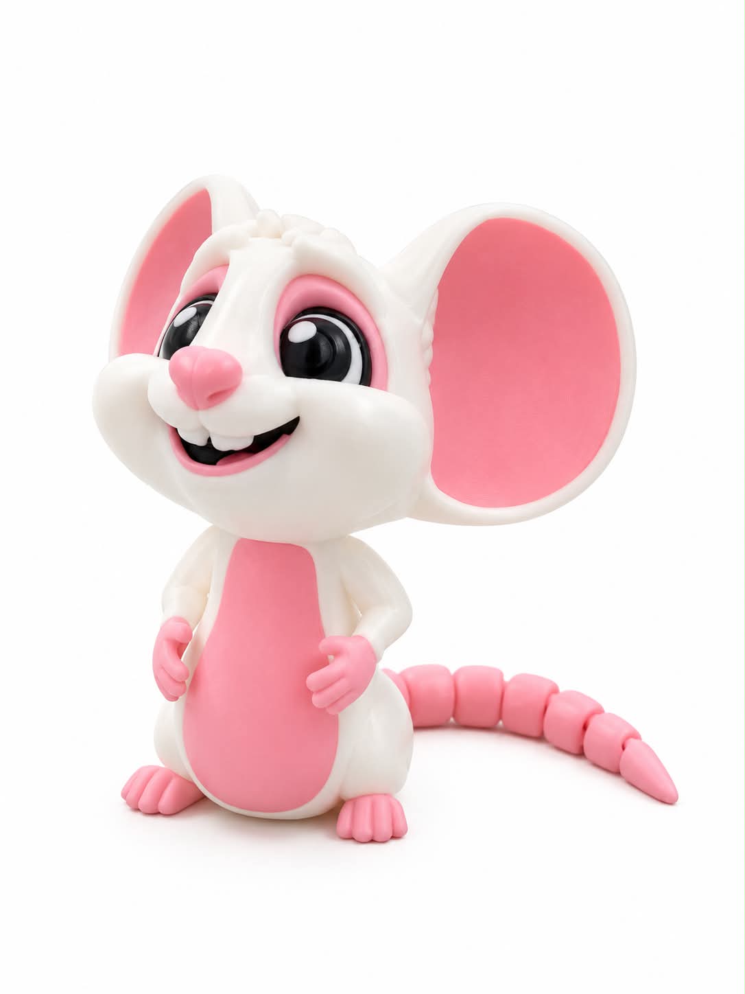 Flexi Mouse 3D fidget toy by DJM 3D SHOP, featuring a colorful, flexible 3D mouse-shaped design for stress relief.