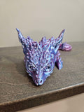 Desert Baby Dragon rose red/light blue image 0
