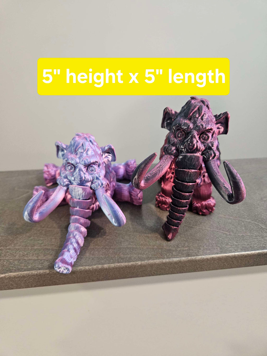 Mammoth Toy rose red/light blue or black/red image 0