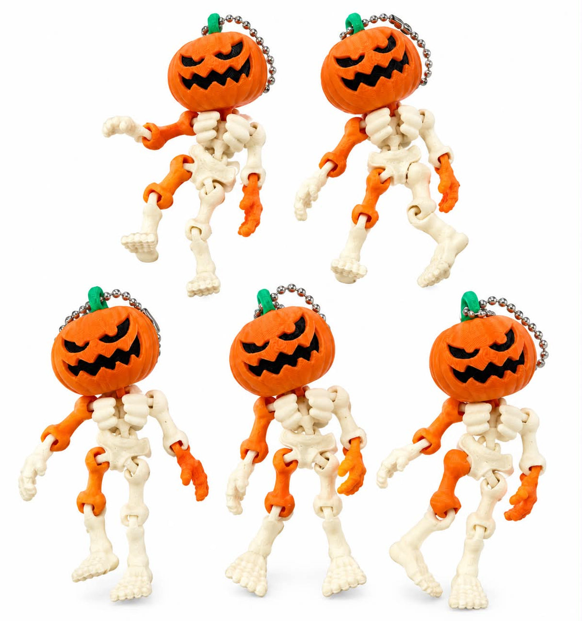Skeleton Jack 3D keychain fidget toy from DJM 3D SHOP featuring a detailed 3D skeleton figure for easy handling.