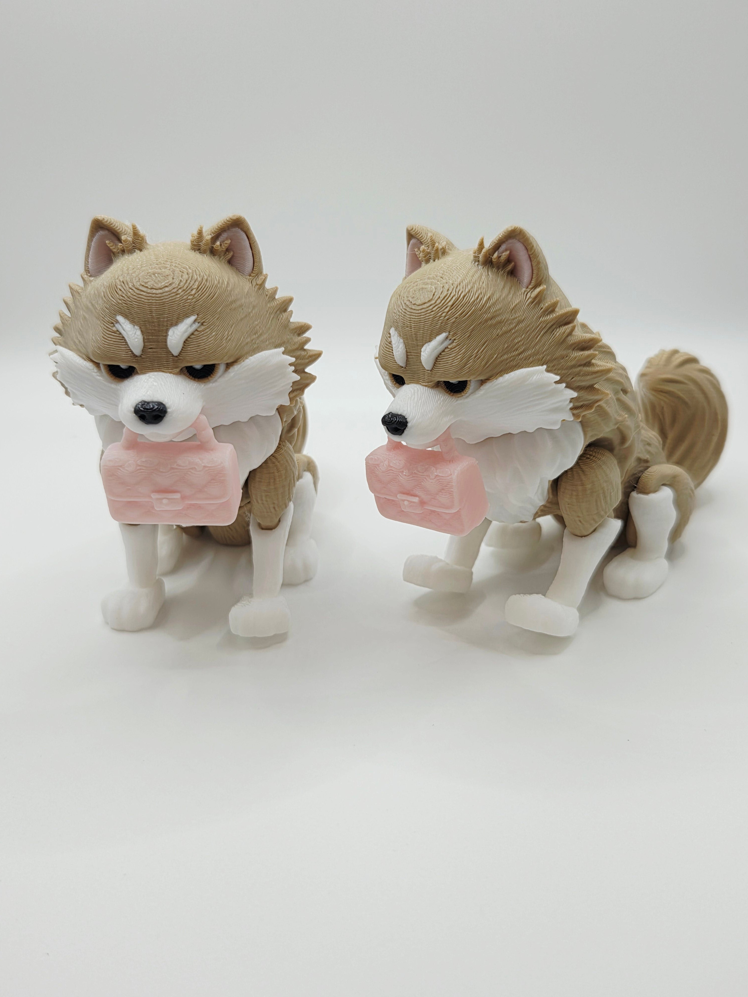 Luna, the Pomeranian 3D articulated