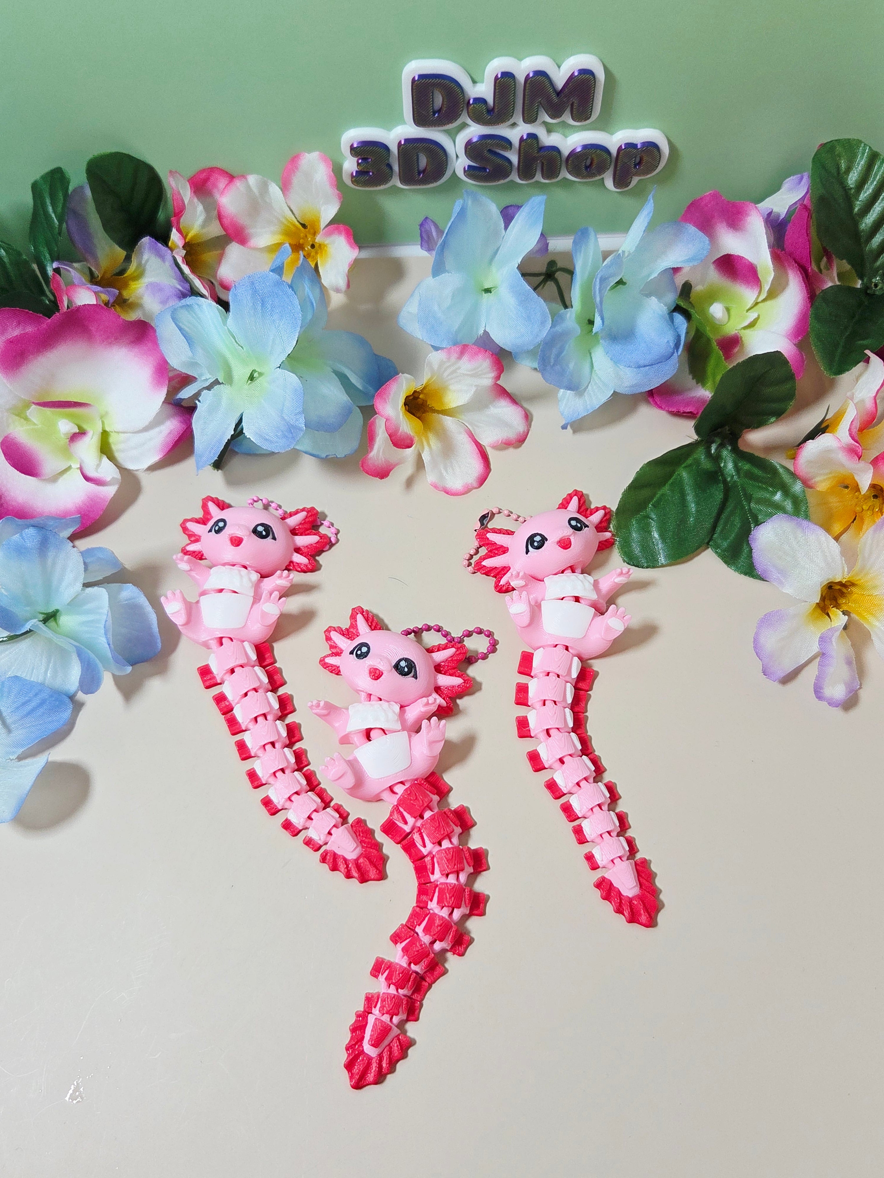 Axolotl  keychain