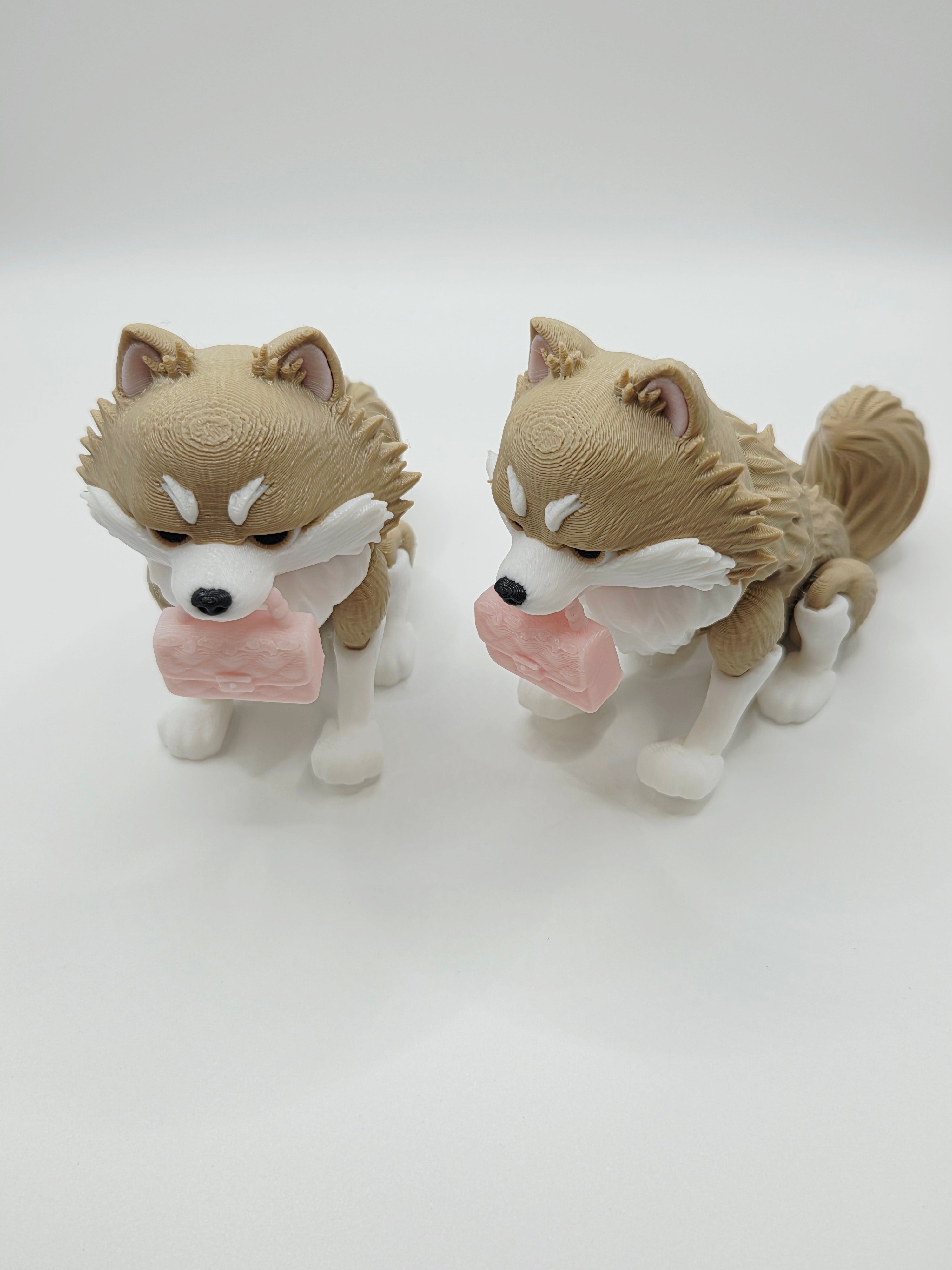 Luna, the Pomeranian 3D articulated