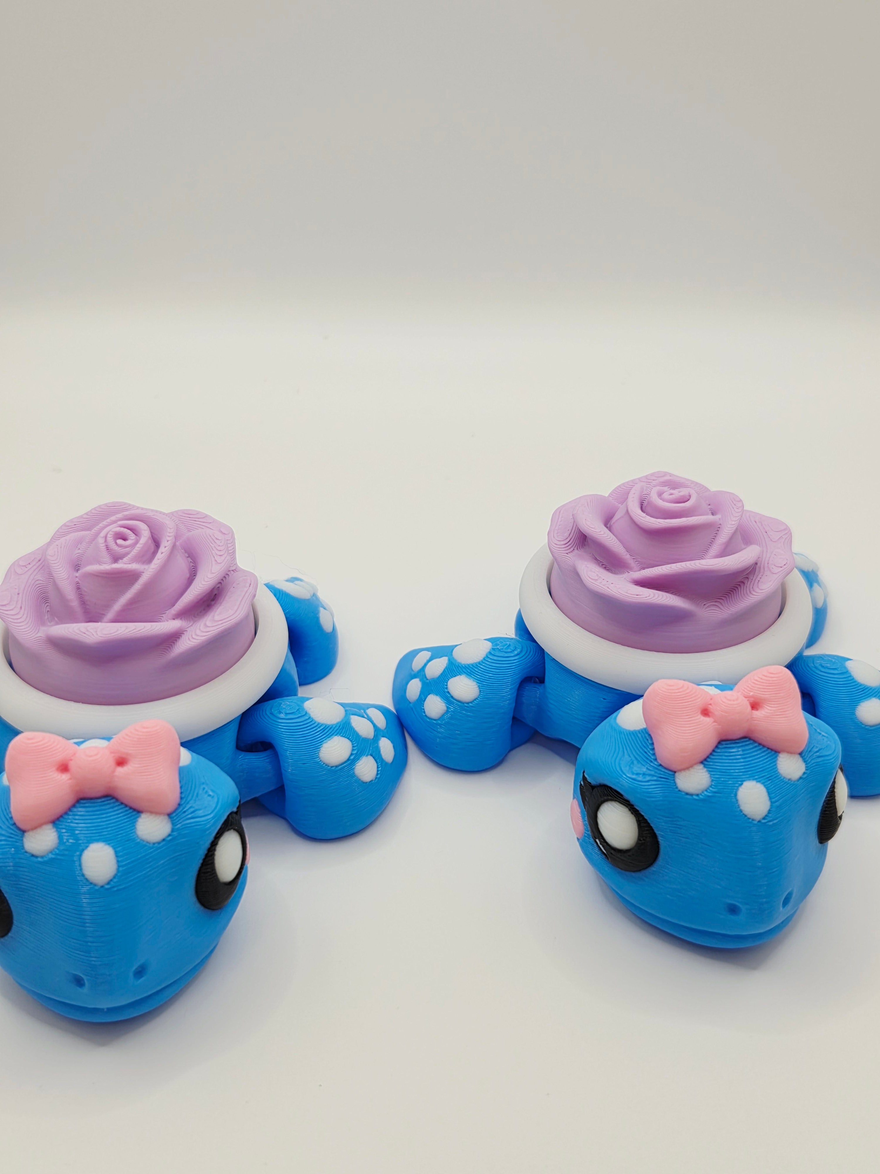 Flower turtle 3D clickers