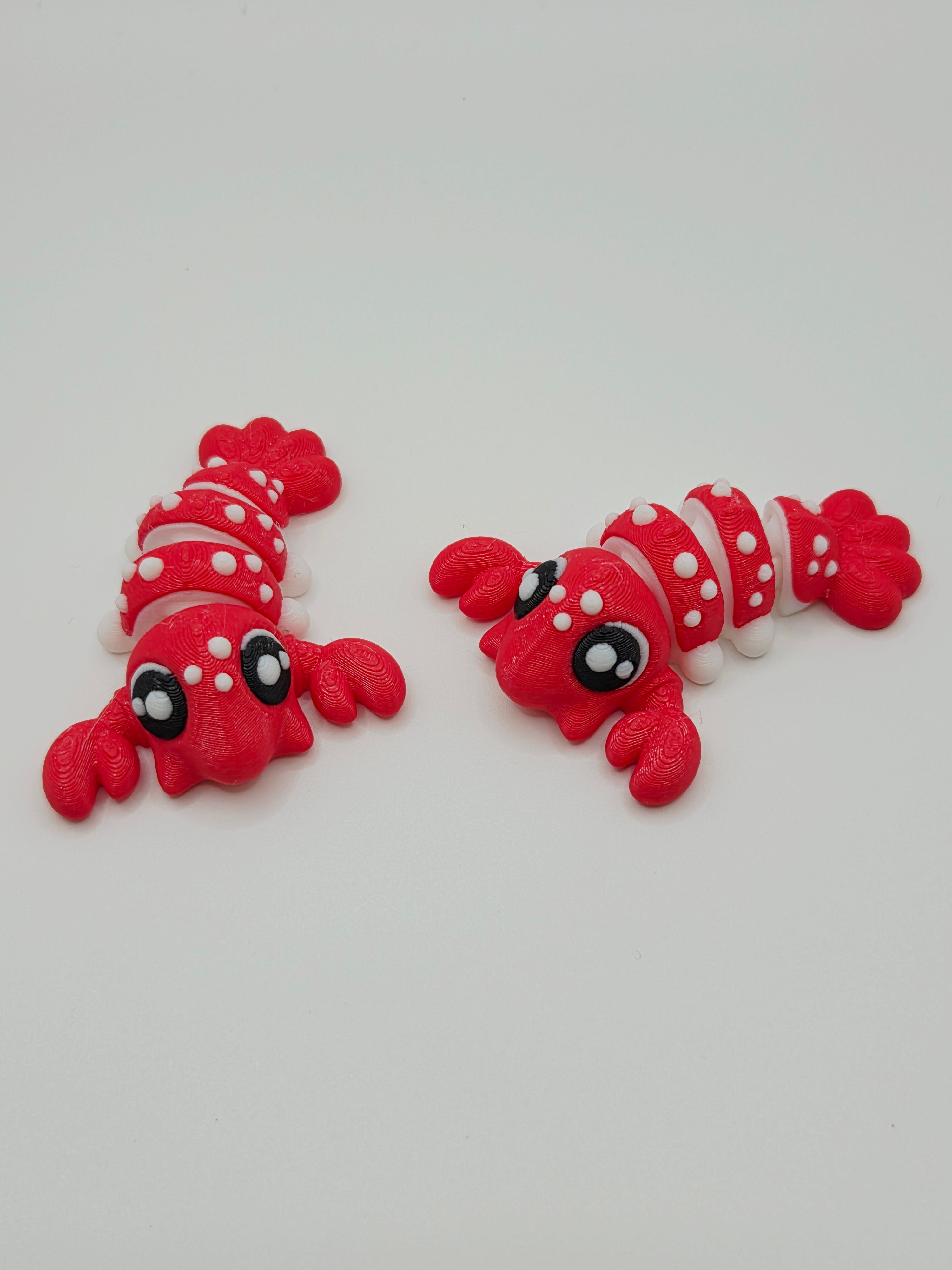 Baby Lobster 3D articulated