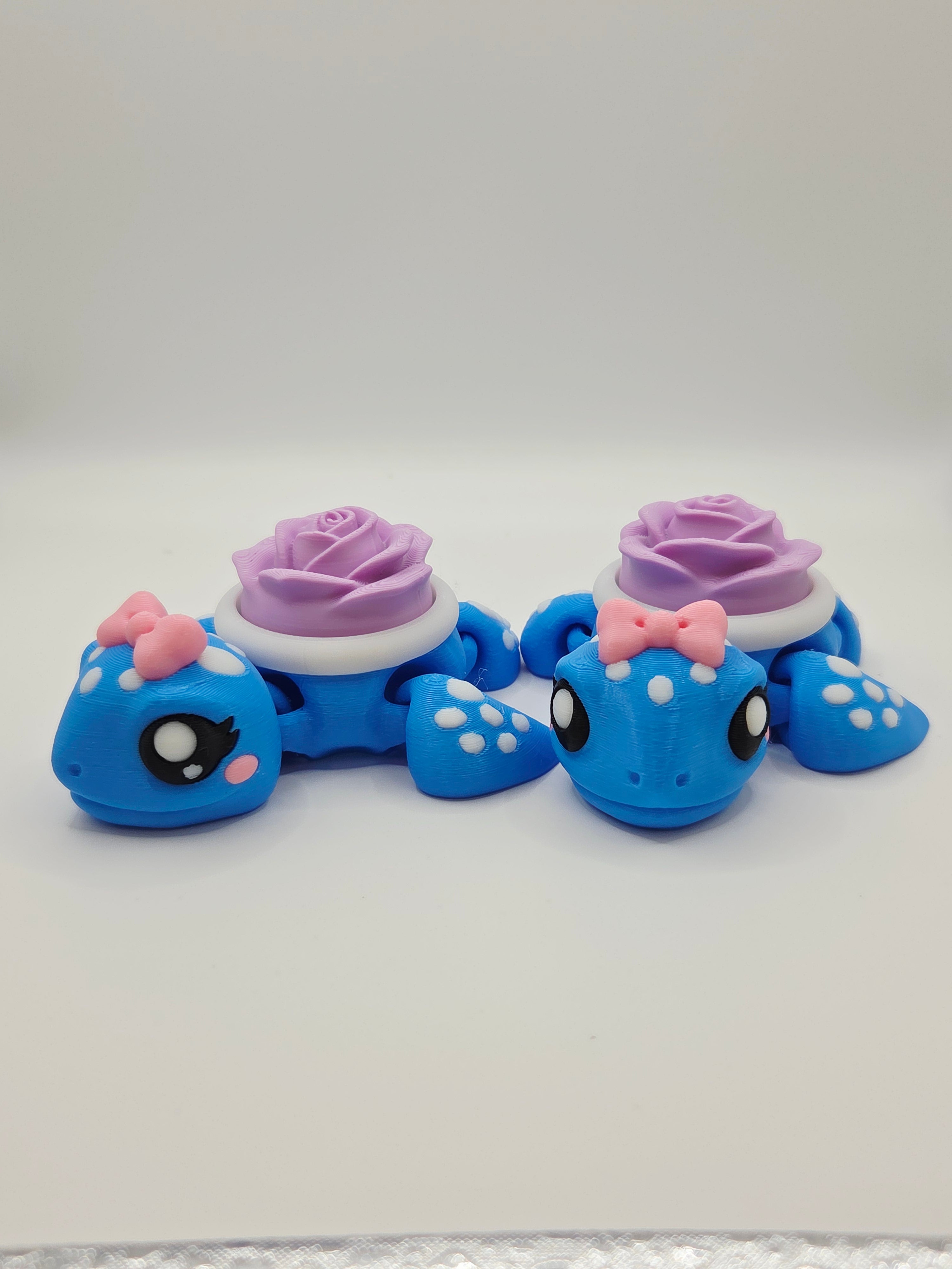 Flower turtle 3D clickers