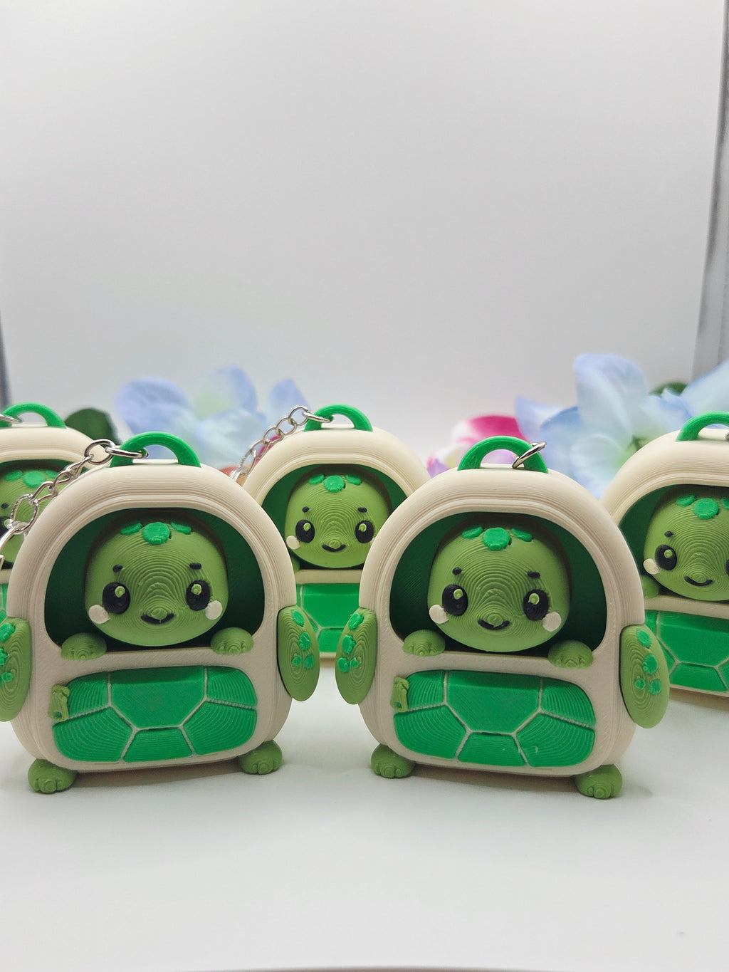 DJM 3D SHOP turtle backpack clicker featuring a cute turtle design with detailed textures and vibrant colors.