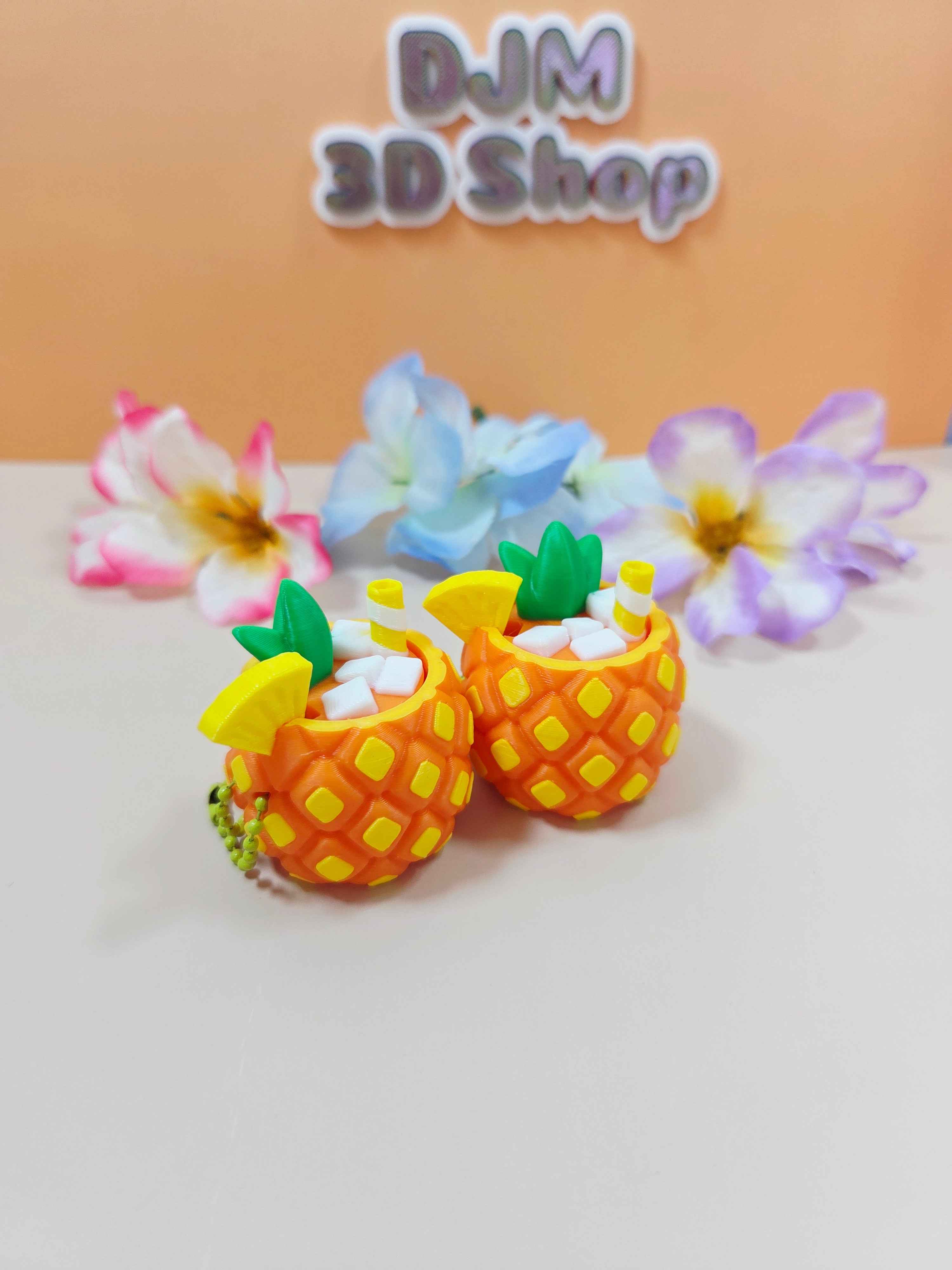 Pineapple Colada Tropical Treat Fidget Clicker